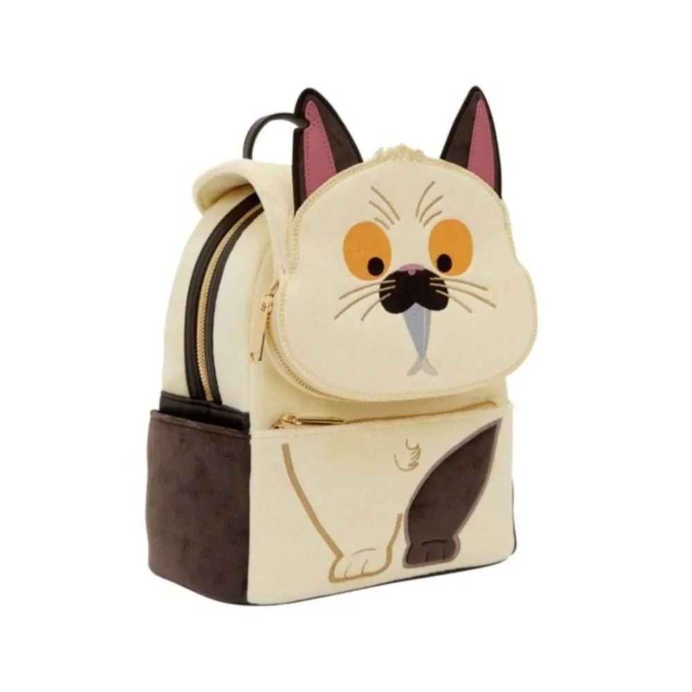 Loungefly Disney Pixar Luca Machiavelli Plush Figural Mini Backpack Cat NWT